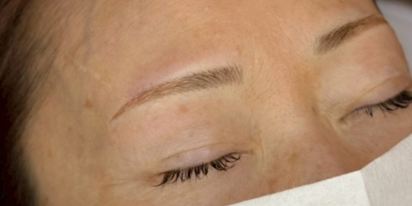 50代女性：眉毛アートメイク(毛並み＋パウダー技法)アフター
