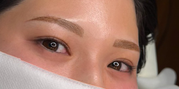 20代女性の眉アートメイクアフター