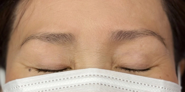 50代女性眉毛アートメイク(毛並み＋パウダー技法)ビフォー