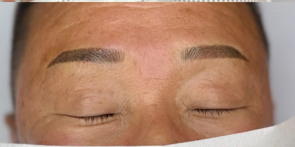 眉毛アートメイク(毛並み＋パウダー技法)【50代・男性】アフター