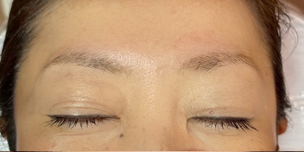 眉アートメイク（毛並み+パウダー）【40代・女性】ビフォー