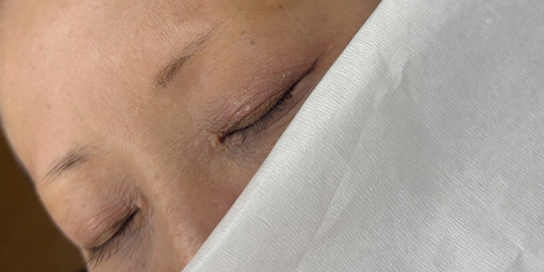 眉アートメイク（毛並み+パウダー）【40代・女性】ビフォー