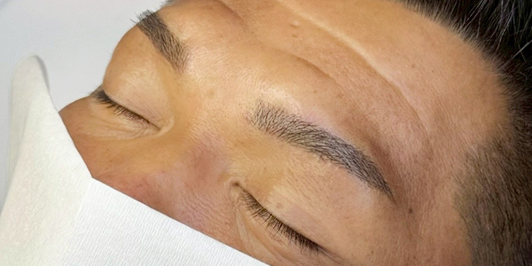 眉毛アートメイク(毛並み＋パウダー技法)【50代・男性】アフター