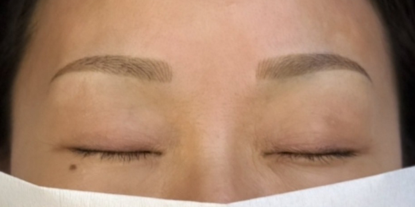 眉毛アートメイク(毛並み＋パウダー技法)【40代・女性】アフター