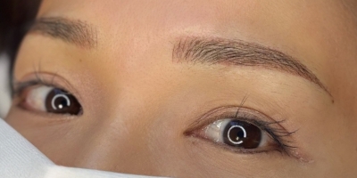 眉アートメイク（毛並み+パウダー技法）after