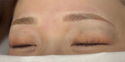 眉アートメイク（毛並み+パウダー技法）after