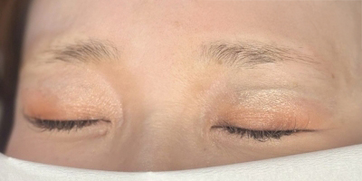 眉アートメイク（毛並み+パウダー技法）before