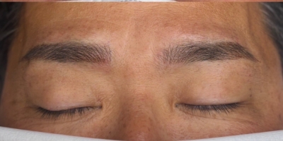 メンズ眉アートメイク（毛並み+パウダー）after