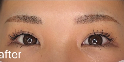 眉アートメイク（毛並み+パウダー技法）after